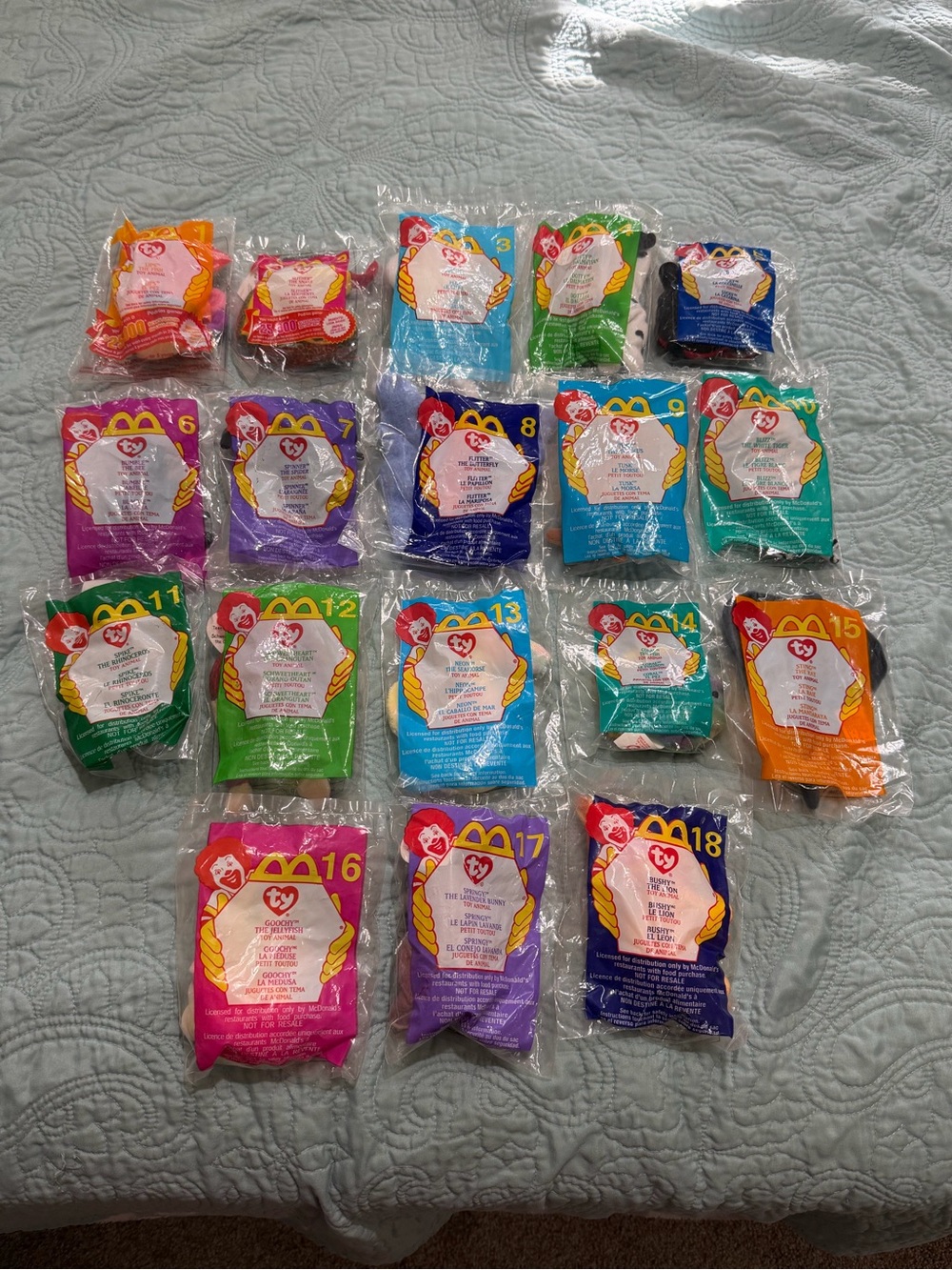 Full Set (all 18) McDonald’s 2000 TY Beanie Babies